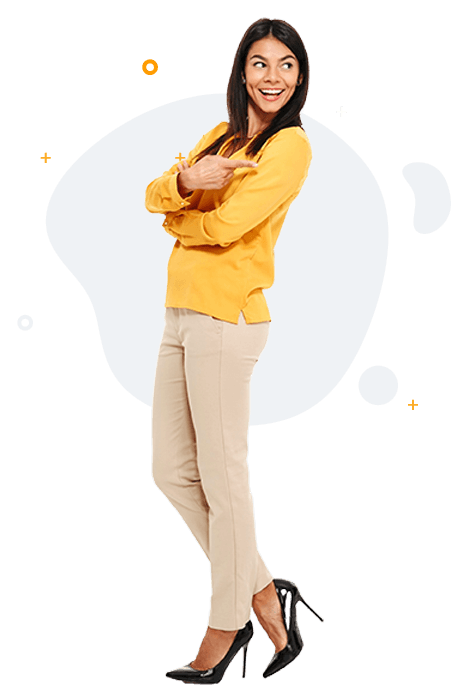 FAQ Pointing Right Image